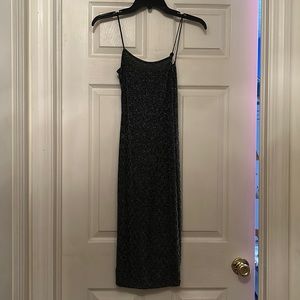 Black midi dress size S